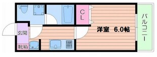 レオンコンフォート難波の物件間取画像